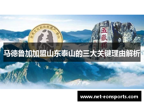 马德鲁加加盟山东泰山的三大关键理由解析